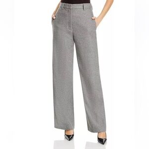 Fabiana Filippi Gray Wool Blend Wide Leg Pants NWT Made in Italy UK 10 / US 6